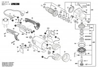 Bosch 3 601 H56 1P3 GWS 26-230 H Angle Grinder Spare Parts